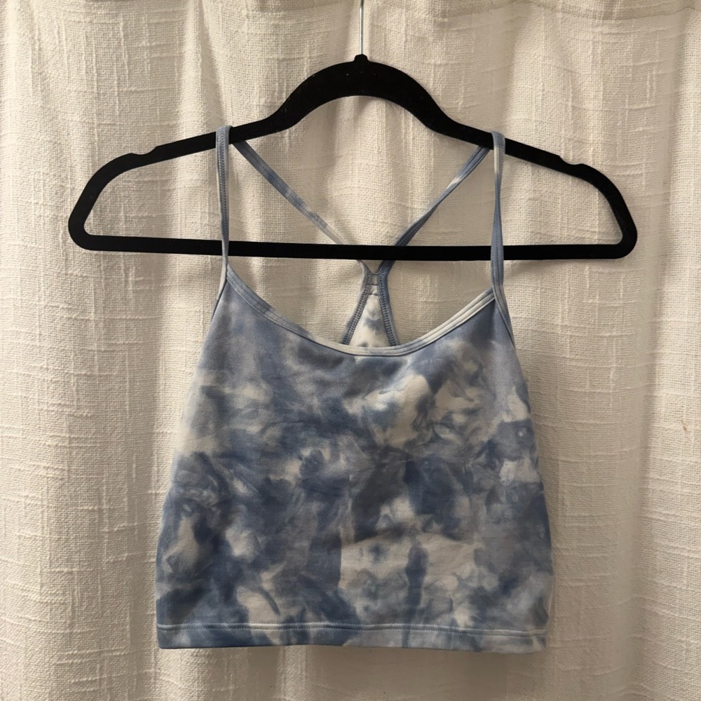 Aerie Blue Tie-Dye Tank Top